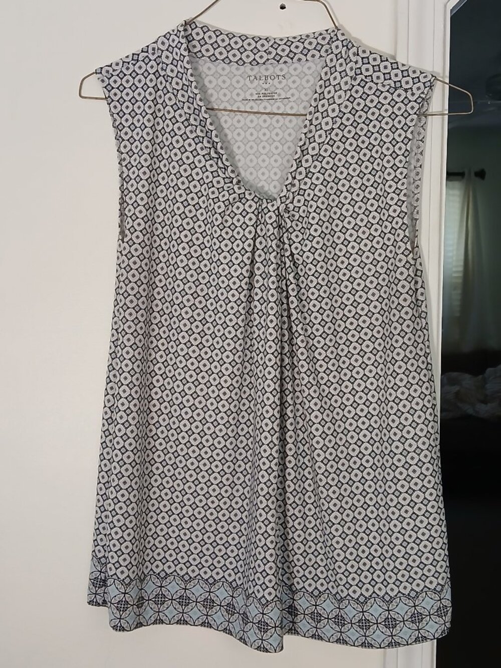 Talbots twist-accent sleeveless blouse - XL